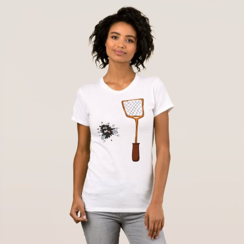 Fly Swat Dead Insect Womens T_Shirt