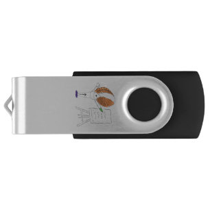 Fly Teacher Swivel USB Stick Flash Drive