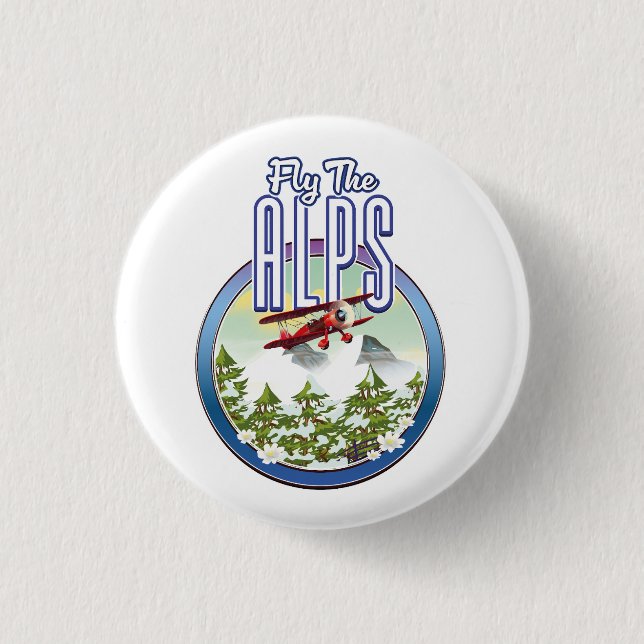 Fly The Alps Button (Front)