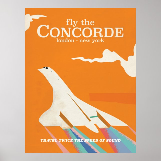 Fly the Concorde Poster (Front)