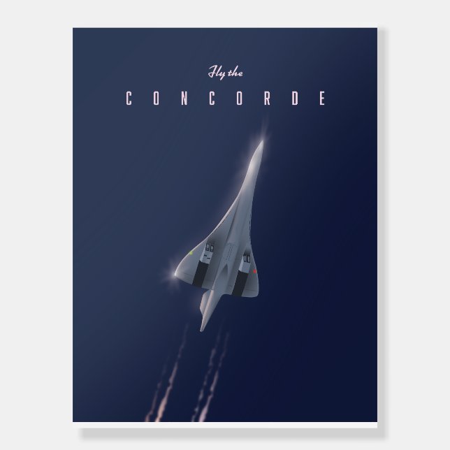 Fly The Concorde Travel poster (Front)