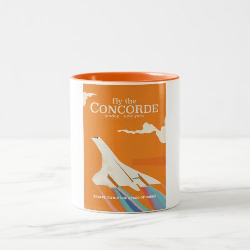 Fly the Concorde Two_Tone Coffee Mug
