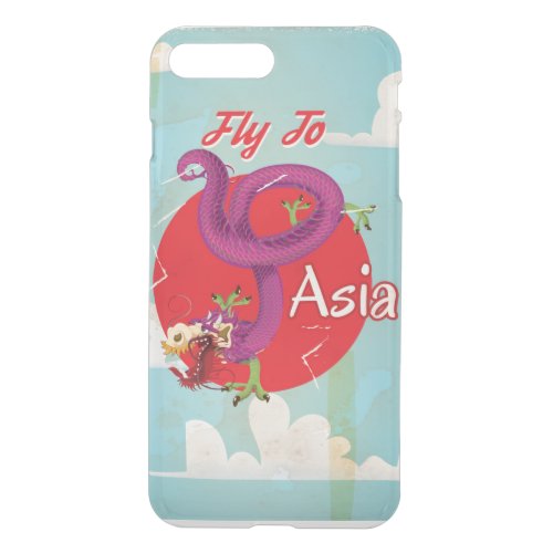 Fly to Asia Vintage Travel iPhone 8 Plus7 Plus Case