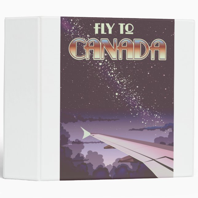 Fly To Canada 3 Ring Binder (Front/Spine)
