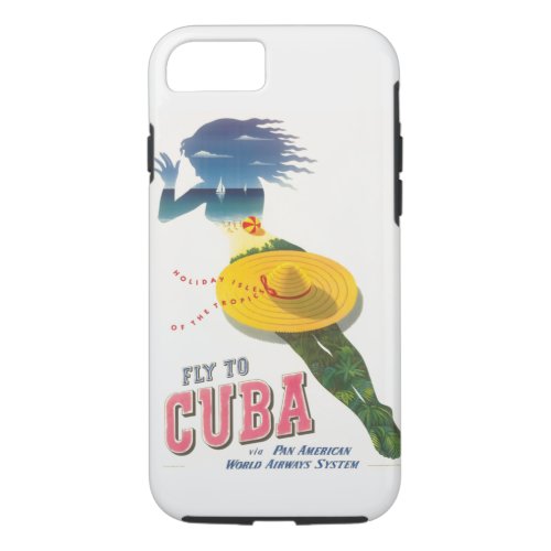 Fly to Cuba Holiday Isles of Tropics Vintage iPhone 87 Case