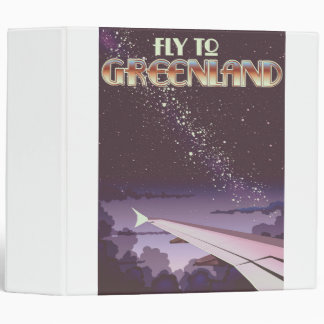 Fly To Greenland 3 Ring Binder