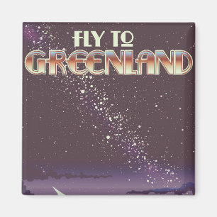 Fly To Greenland Magnet