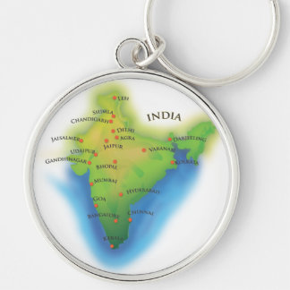 Fly To India Keychain