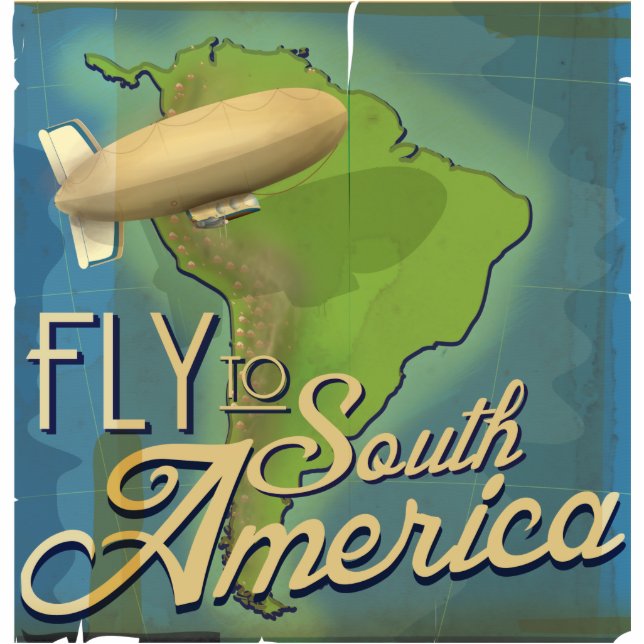 Fly To South America Statuette (Front)