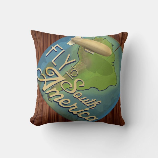 Fly To South America Throw Pillow (Front)
