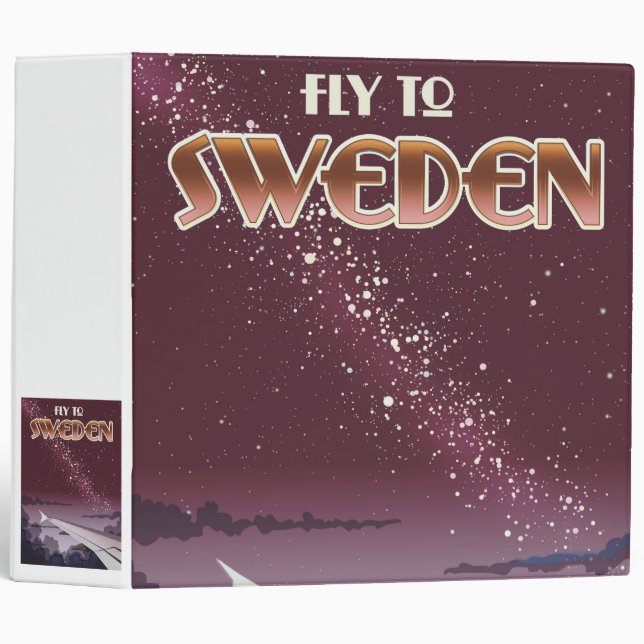 Fly to Sweden 3 Ring Binder (Front/Spine)