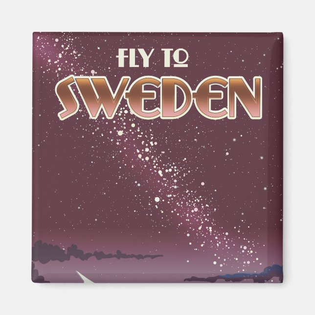 Fly to Sweden Magnet (Front)