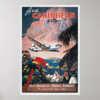 Fly to the Caribbean by Clipper Vintage Travel 