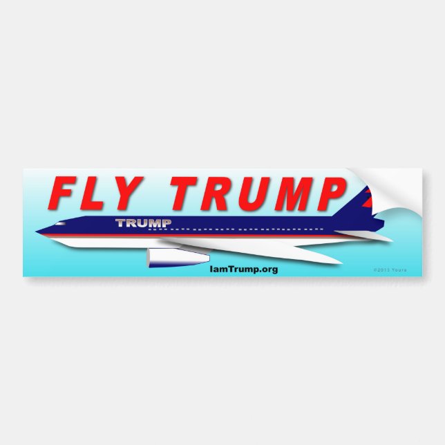 Fly Trump Bumper Sticker (Front)