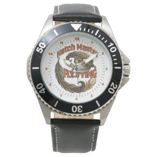 Fly tyng logo style illustration Hatch Master Watch