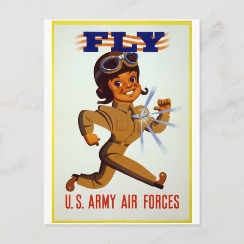 Fly _ US Army Air Forces Postcard