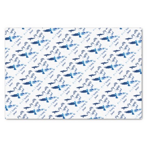 Fly with eagles tissue paper