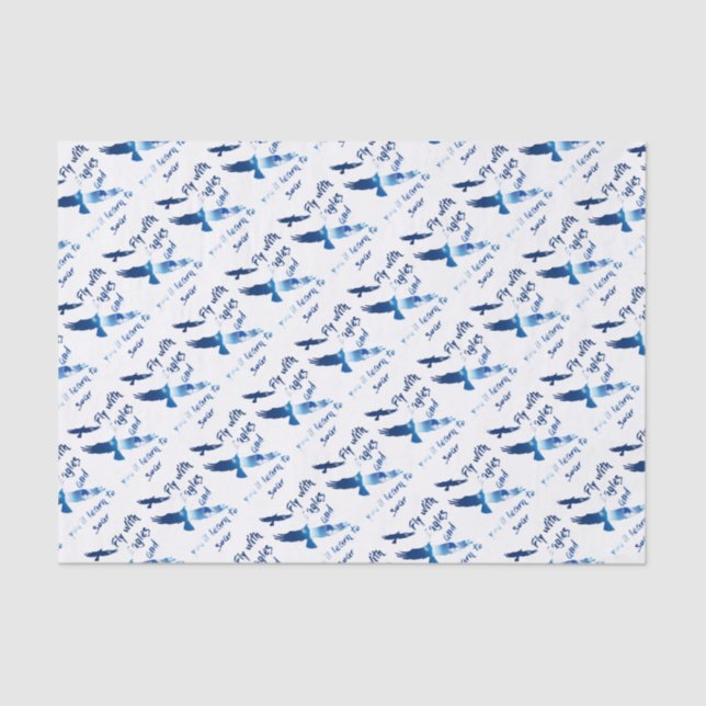Fly with eagles tissue paper (Front)