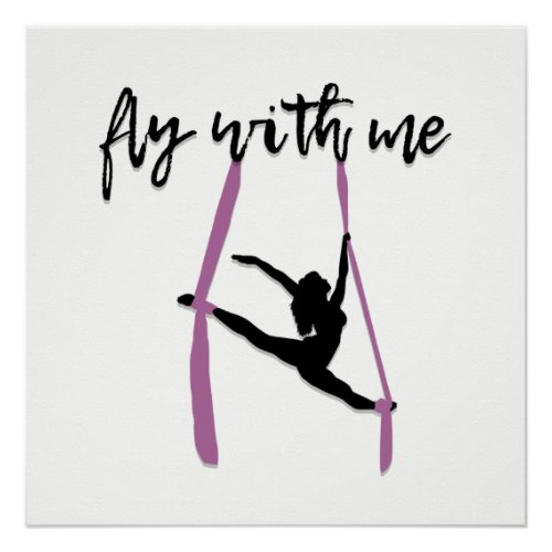 Fly With Me Aerial Silks Art Print