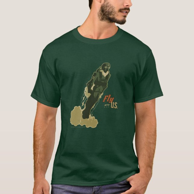 Fly With Me Men's Graphic Tee (Front)
