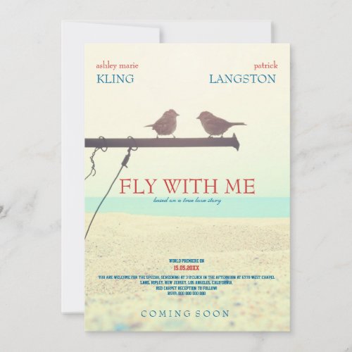 Fly with Me _ Wedding Invitation