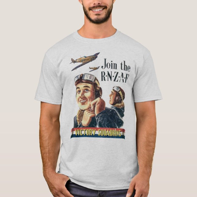 Fly with the Victory Squadrons | World War 2 T-Shirt (Front)