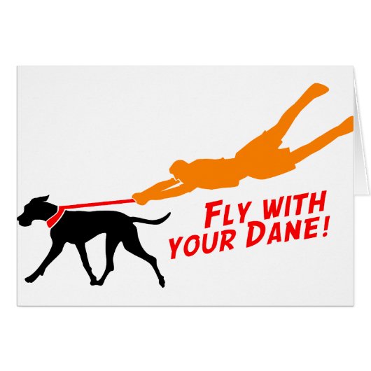 Fly With Your Dane Cards (Front Horizontal)