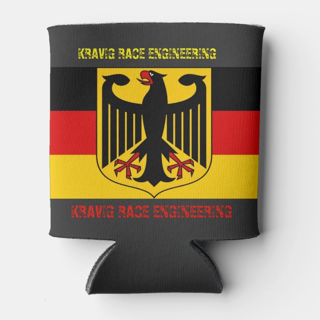 FLY YOUR FLAG GERMAN RACING DESIGN  CAN COOLER (Front)