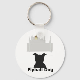 Flyball Dog Keychain