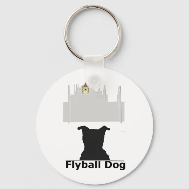 Flyball Dog Keychain (Front)