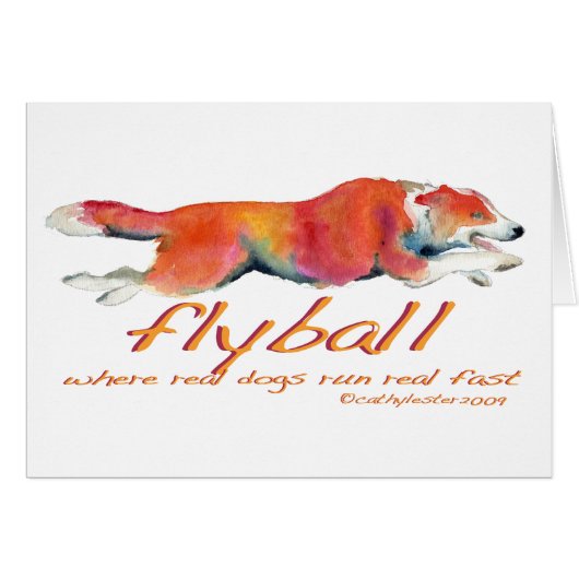 Flyball real dogs cards (Front Horizontal)