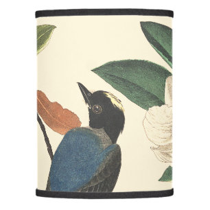 Flycatcher Bird Wildlife Animal Floral Table Lamp