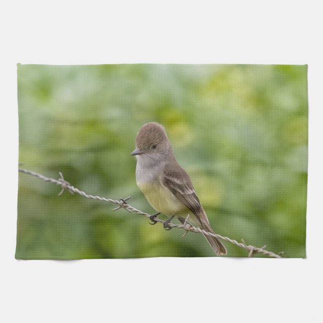 Flycatcher Kitchen Towel (Horizontal)