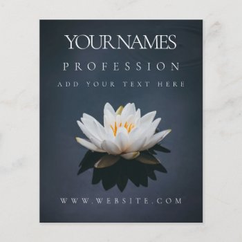 Flyer : Business Promotion : Lotus On Water by TINYLOTUS at Zazzle