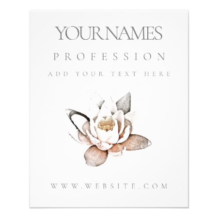 Flyer : Business Promotion : White Lotus