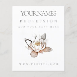 FLYER : BUSINESS PROMOTION : WHITE LOTUS