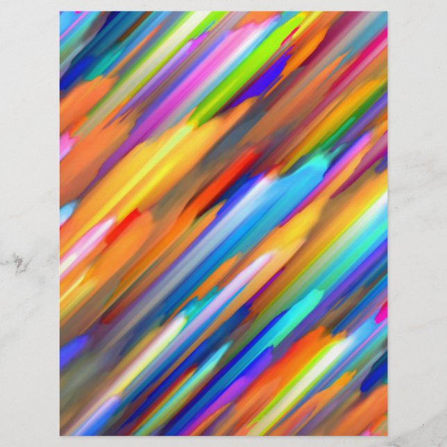 Flyer Colorful digital art splashing G391 (Front)