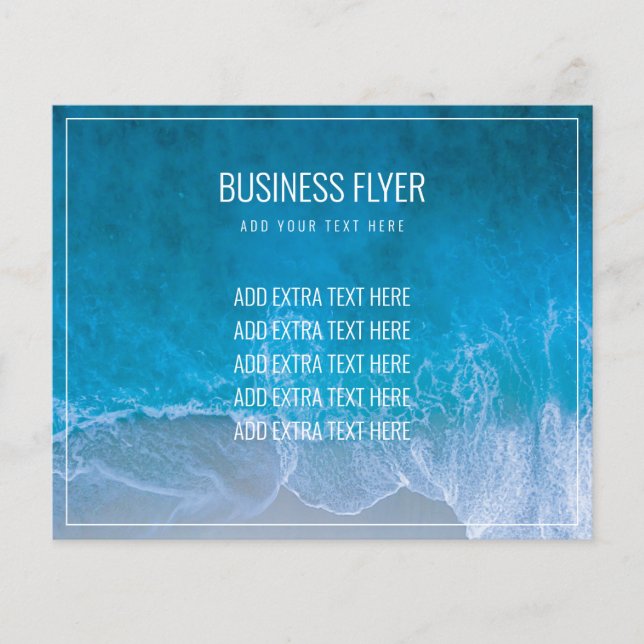 FLYER FOR BUSINESS  : THE OCEAN (Front)