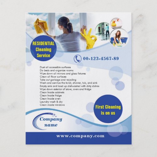 Flyer for cleaning service