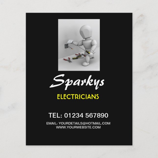 Flyer for Electricians business (Front)