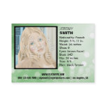 Flyer Hype Green Glow Headshot Business Card