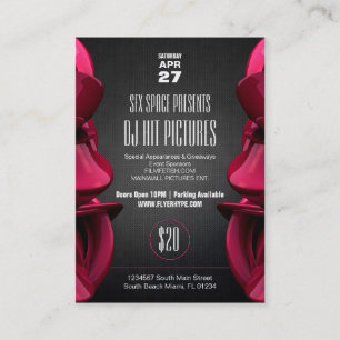 Flyer Hype Pinwall Club Party Event Card Pack