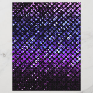 Flyer Purple Crystal Bling Strass