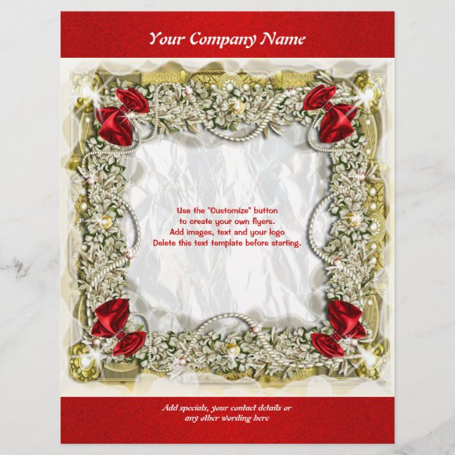 Flyer template Christmas promotions marketing (Front)