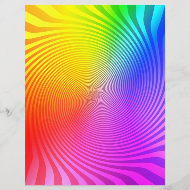 Flyer Template: Colorful Spiral Design (Front)