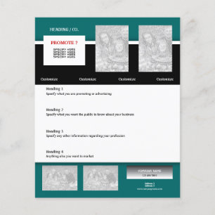 Flyer template - create your own 4.5"x5.6"