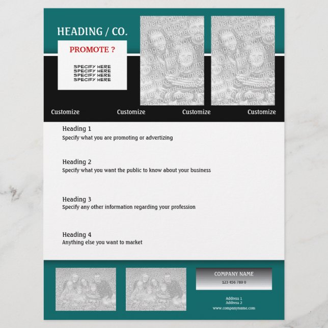 Flyer template - create your own 8.5"x11" (Front)