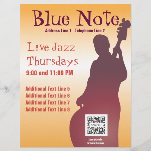 Flyer Template Event Jazz Band