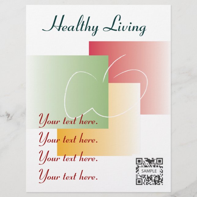 Flyer Template Healthy Living (Front)
