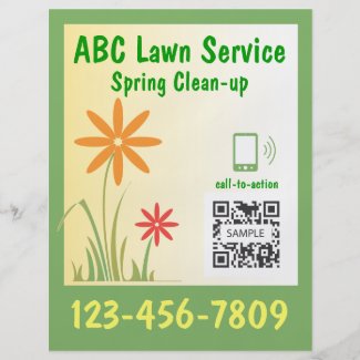 lawn care flyer templates spring clean up flyer template